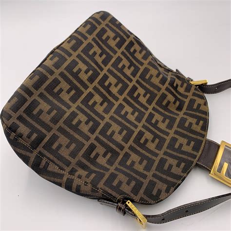 fendi vintage zucca shoulder bag